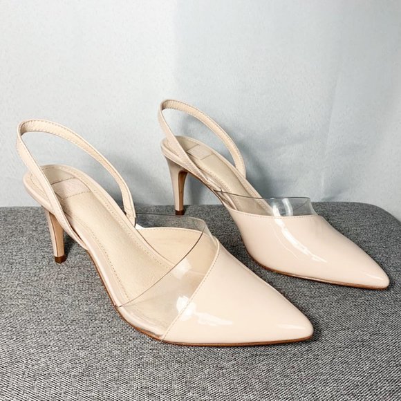 NIB LOUISE ET CIE Kareena patent leather pointy toe slingback - Picture 6 of 7